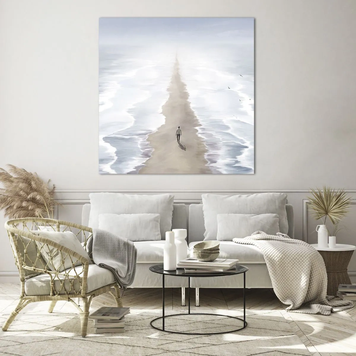 Glasbild - Bild auf glas - Glänzende Zukunft - 70x70 cm