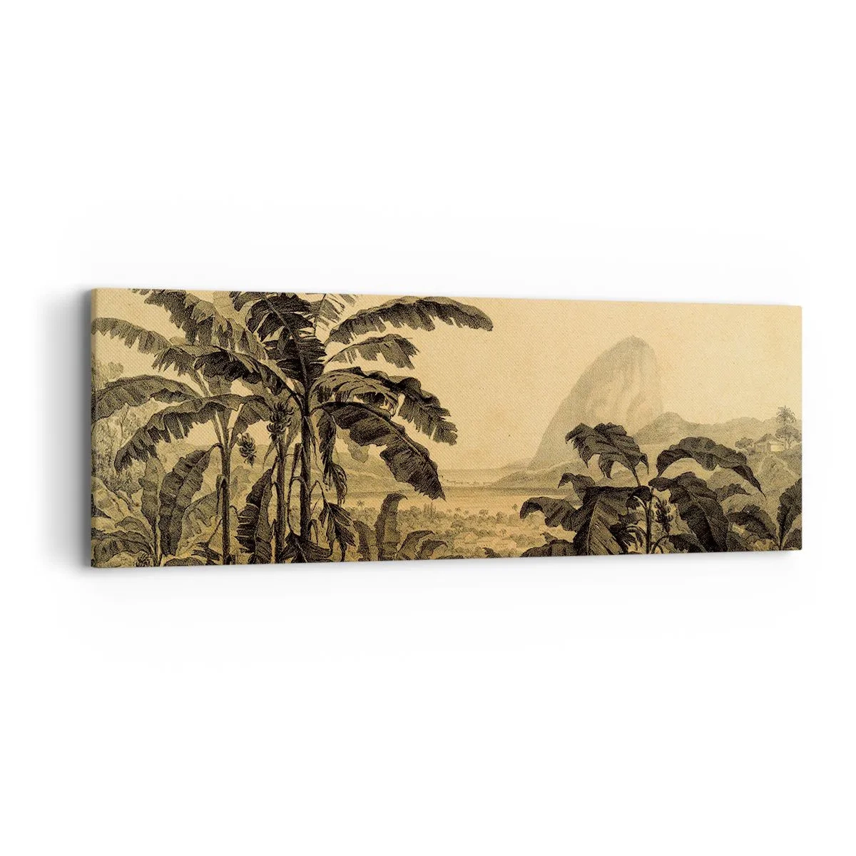 Bild auf Leinwand - Leinwandbild - in einem kolonialen Klima - 90x30 cm