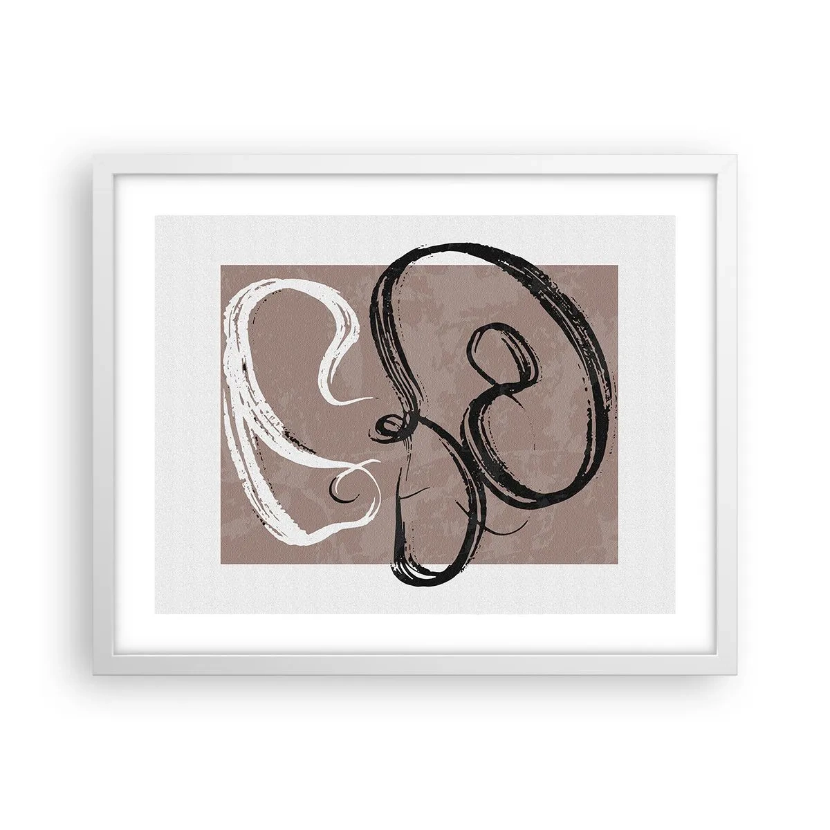 Poster in einem weißen Rahmen - Komposition – die Suche nach Fülle - 50x40 cm