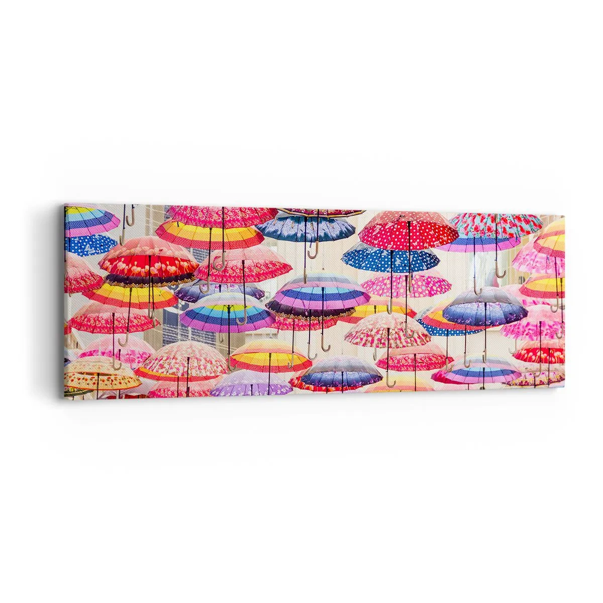 Bild auf Leinwand - Leinwandbild - Stadtwiese - 90x30 cm