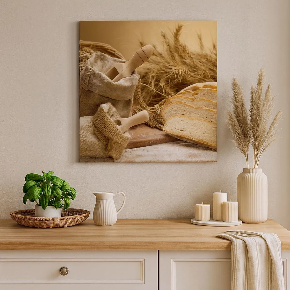 Bild auf Leinwand - Leinwandbild - Wie mit einem Messer geschnitten - 30x30 cm