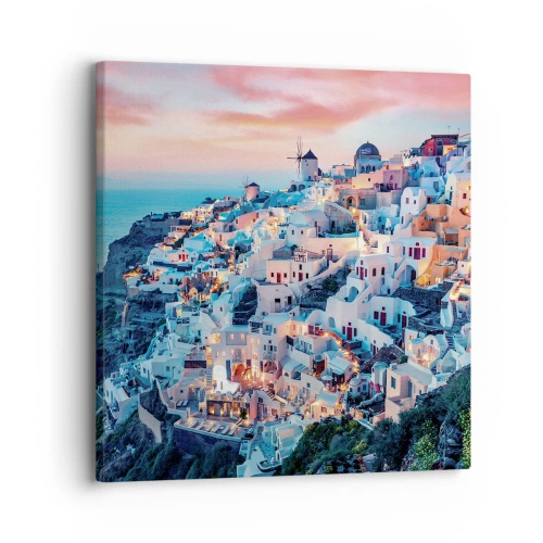 Bild auf Leinwand - Leinwandbild - Dein toller griechischer Urlaub - 30x30 cm