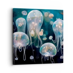 Bild auf Leinwand - Leinwandbild - Unterwasserball - 30x30 cm