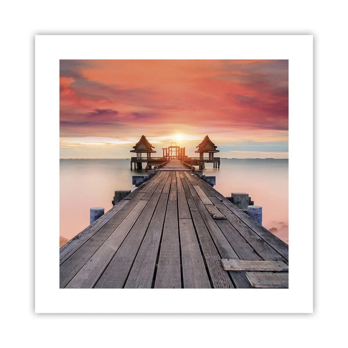 Poster - Westen im Osten - 40x40 cm