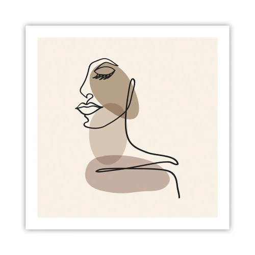 Poster - Eine gewisse Linie der Schönheit - 60x60 cm