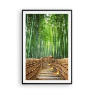 Poster in einem schwarzem Rahmen - Die Essenz der asiatischen Natur - 61x91 cm