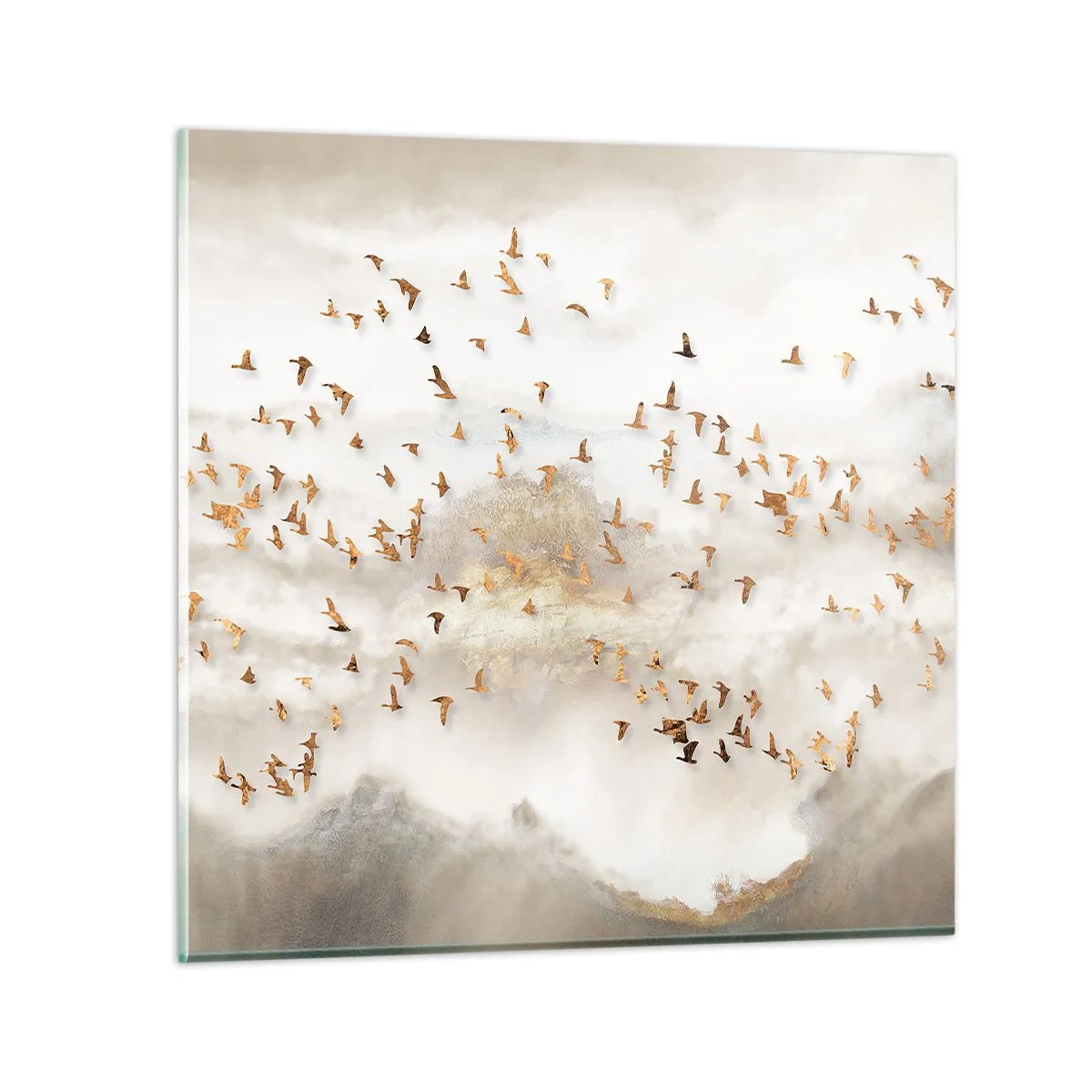 Glasbild - Bild auf glas - Es ist schon die Zeit… - 30x30 cm