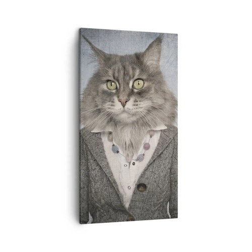 Bild auf Leinwand - Leinwandbild - Pelze sind wieder in Mode - 45x80 cm