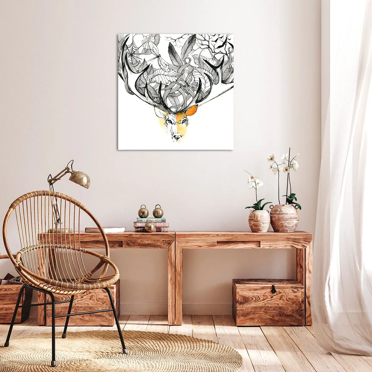 Bild auf Leinwand - Leinwandbild - Ecken des Überflusses - 60x60 cm