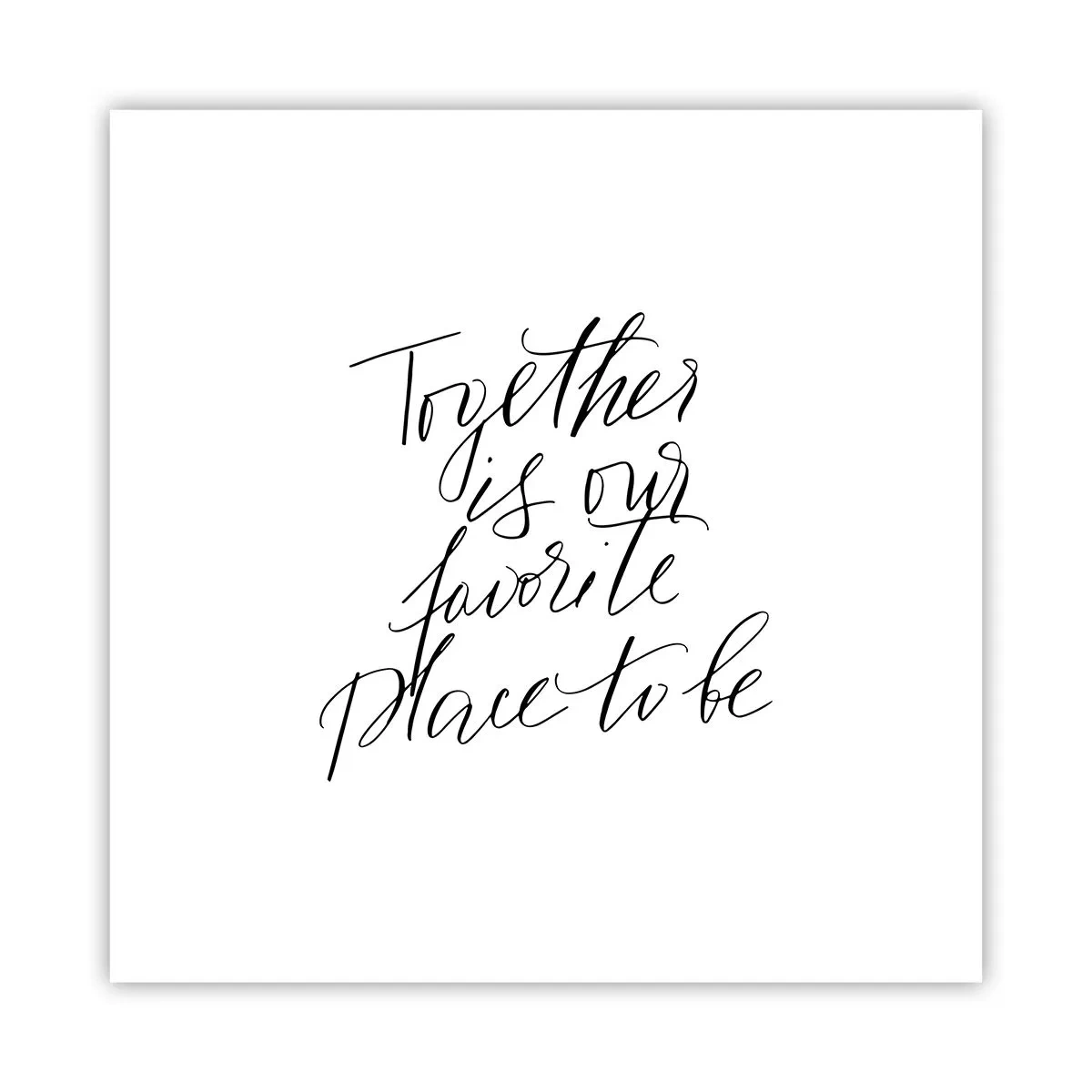 Poster - Fühlst du das auch? - 30x30 cm