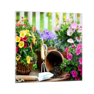 Glasbild - Bild auf glas - Zosias Garten - 30x30 cm