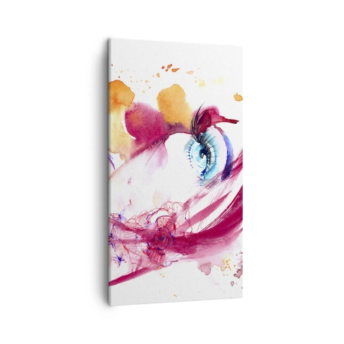 Bild auf Leinwand - Leinwandbild - Die Welt gedeiht in der Nähe - 45x80 cm