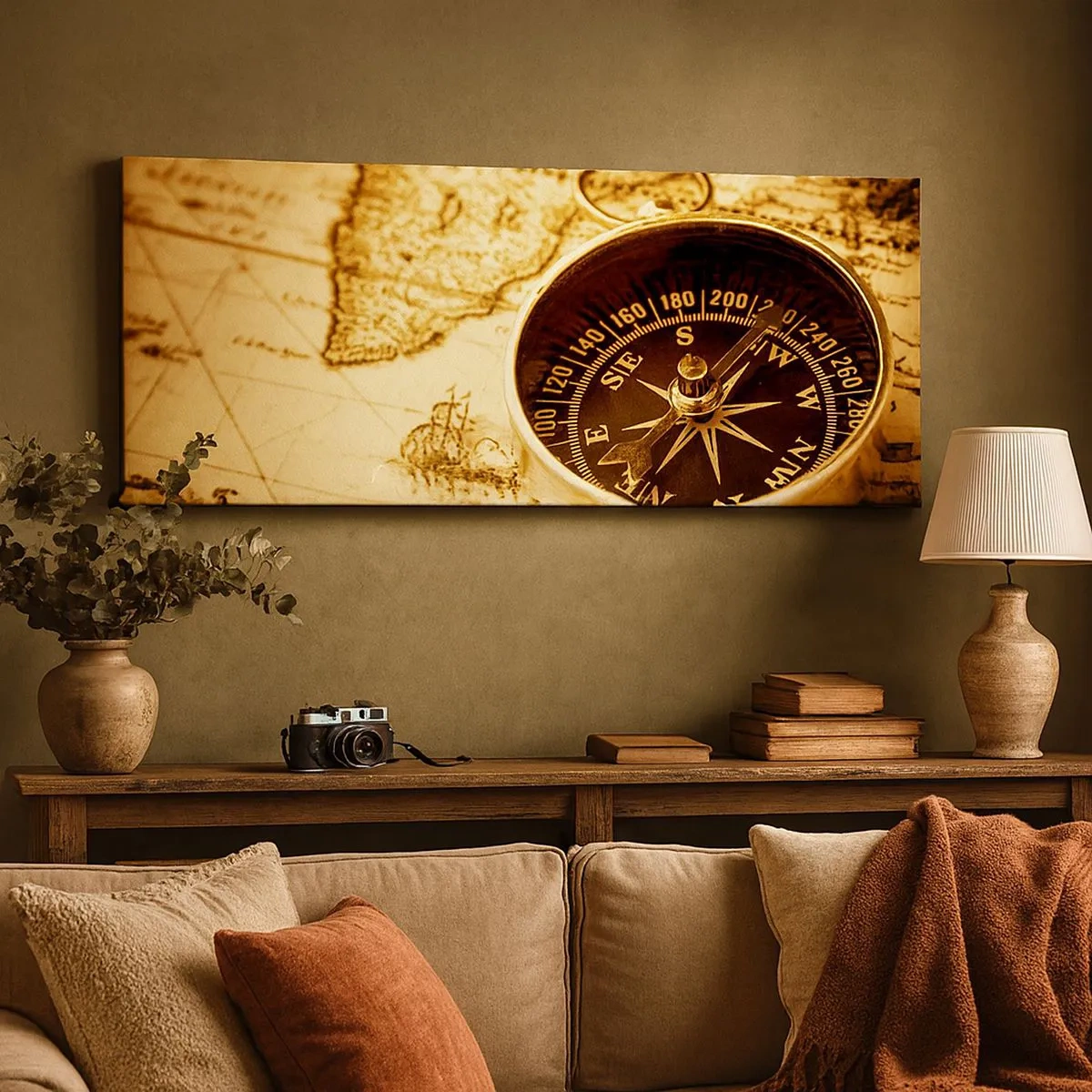 Bild auf Leinwand - Leinwandbild - Ost oder West? - 100x40 cm