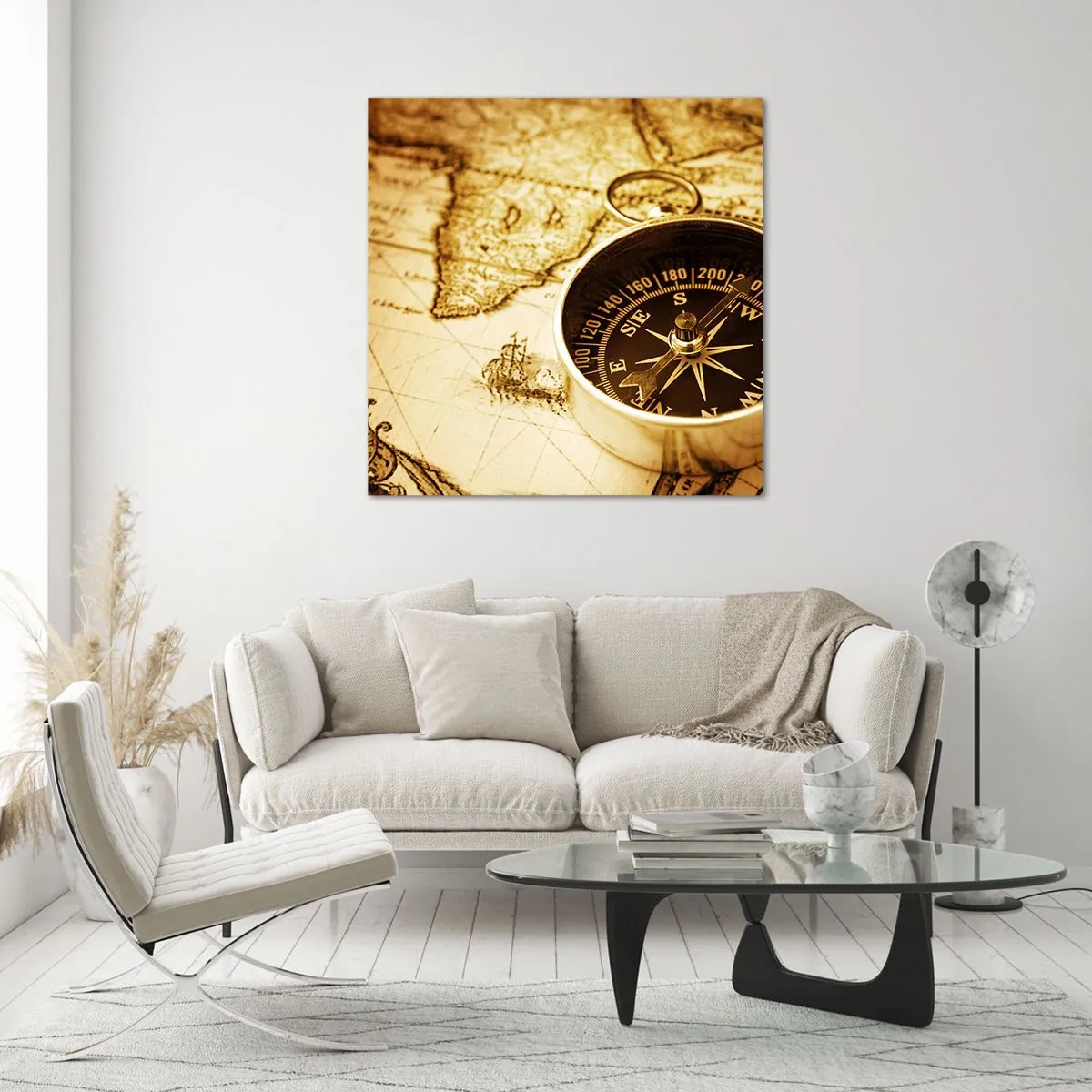 Glasbild - Bild auf glas - Ost oder West? - 60x60 cm