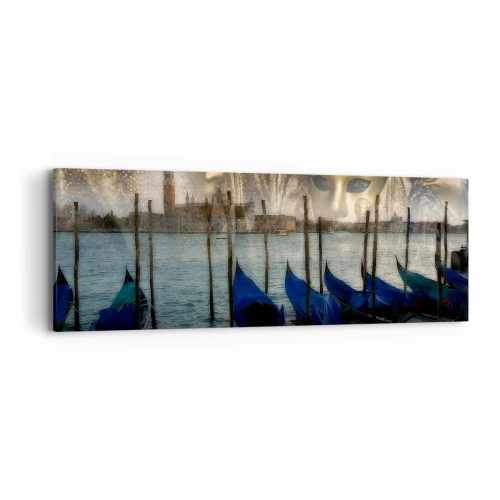 Bild auf Leinwand - Leinwandbild - Es ist Zeit, den Karneval zu starten - 90x30 cm