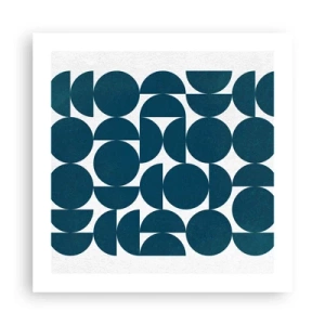 Poster - Kreise und Halbkreise - 50x50 cm