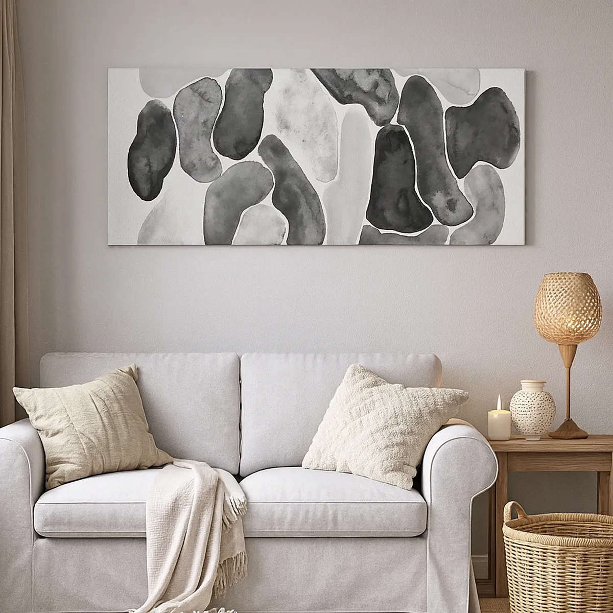 Bild auf Leinwand - Leinwandbild - Felsige Abstraktion - 30x30 cm