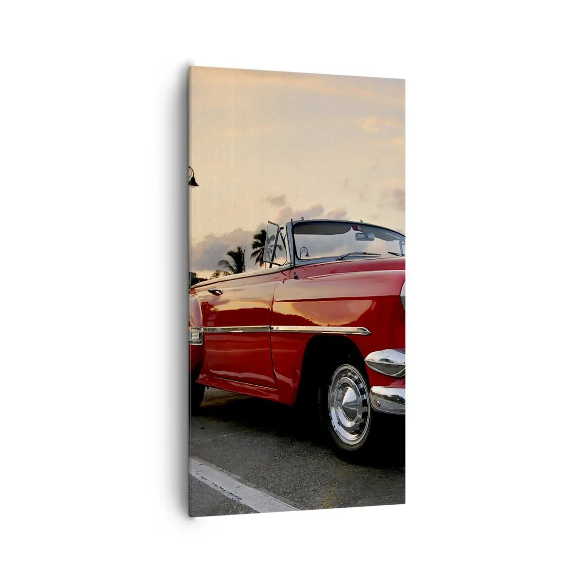 Bild auf Leinwand - Leinwandbild - Die rote Hitze der Tropen - 65x120 cm