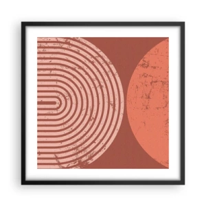 Poster in einem schwarzem Rahmen - Enge Beziehung - 50x50 cm