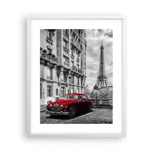 Poster in einem weißen Rahmen - Raubtier in der Stadt - 40x50 cm