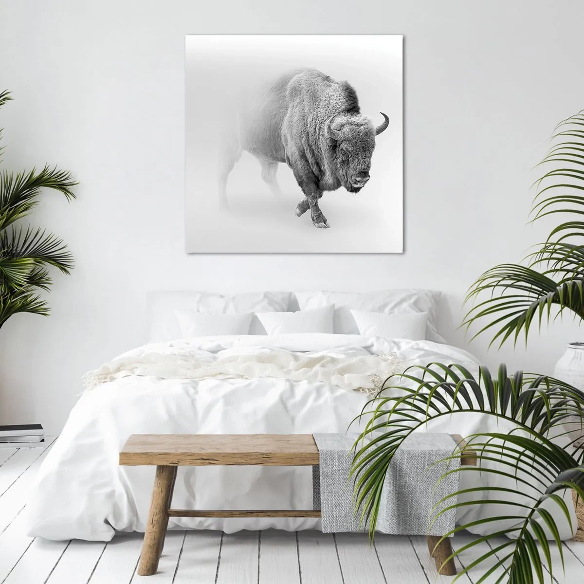 Bild auf Leinwand - Leinwandbild - König der Prärie - 40x40 cm