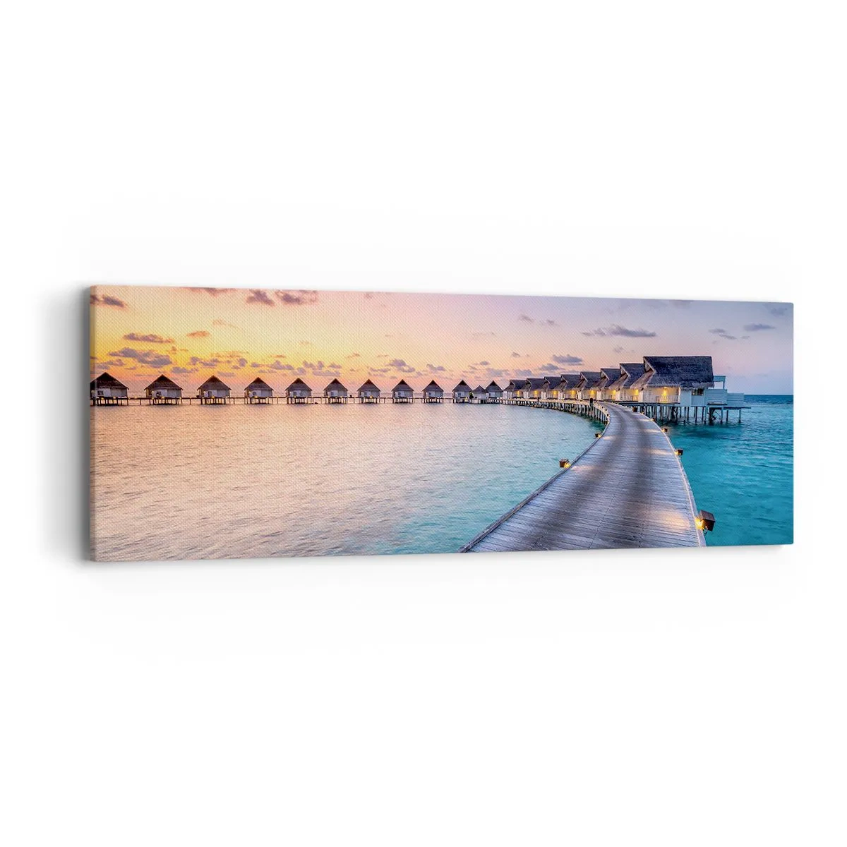 Bild auf Leinwand - Leinwandbild - Urlaub - zurück zu den Quellen - 90x30 cm