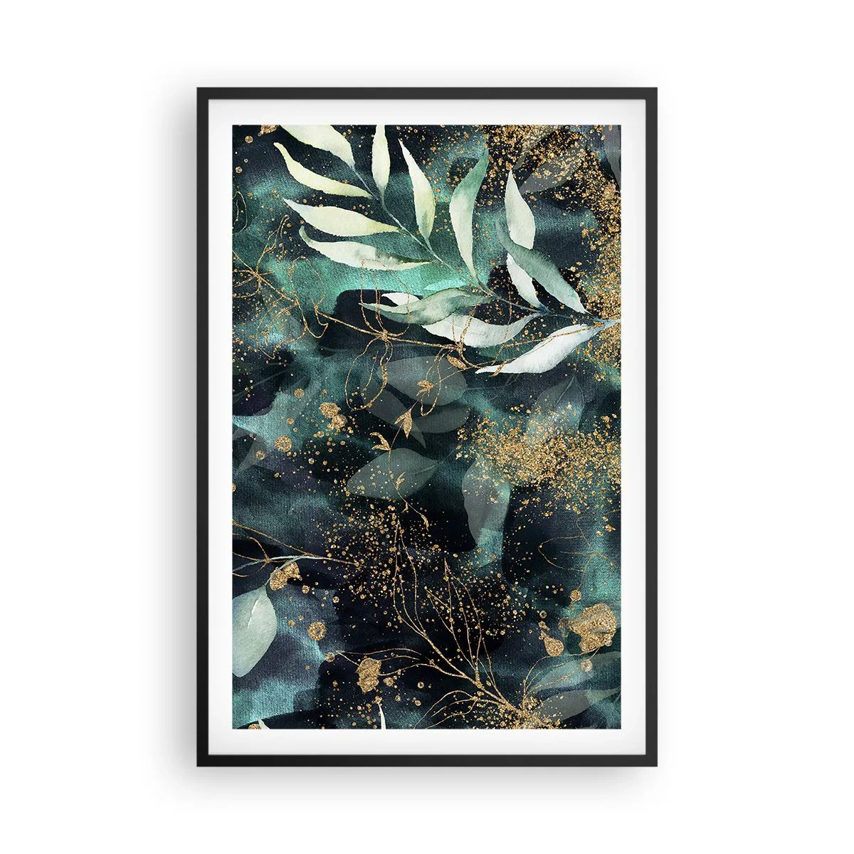 Poster in einem schwarzem Rahmen - Zaubergarten - 61x91 cm
