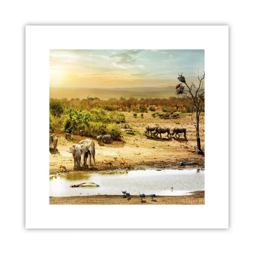 Poster - Ein Fluss floss aus Eden ... - 30x30 cm