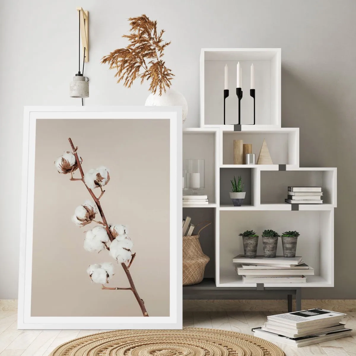 Poster in einem weißen Rahmen - An der Quelle der Weichheit - 70x100 cm