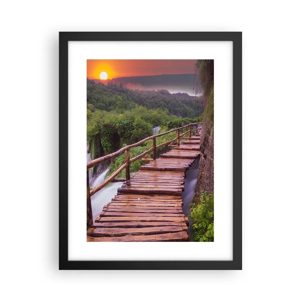 Poster in einem schwarzem Rahmen - Schönheit jenseits des Glaubens - 30x40 cm