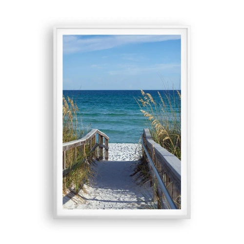 Poster in einem weißen Rahmen - In der Sonne, im Wind - 70x100 cm