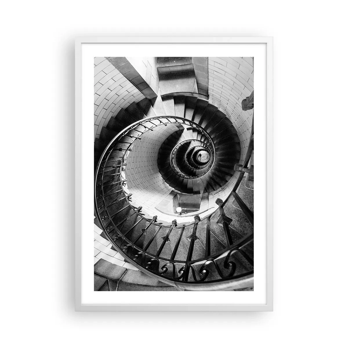 Poster in einem weißen Rahmen - Höher und höher - 50x70 cm