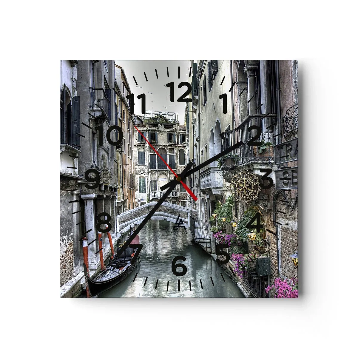 Wanduhr - Glasuhr - Seit Jahrhunderten in stiller Besinnung - 30x30 cm