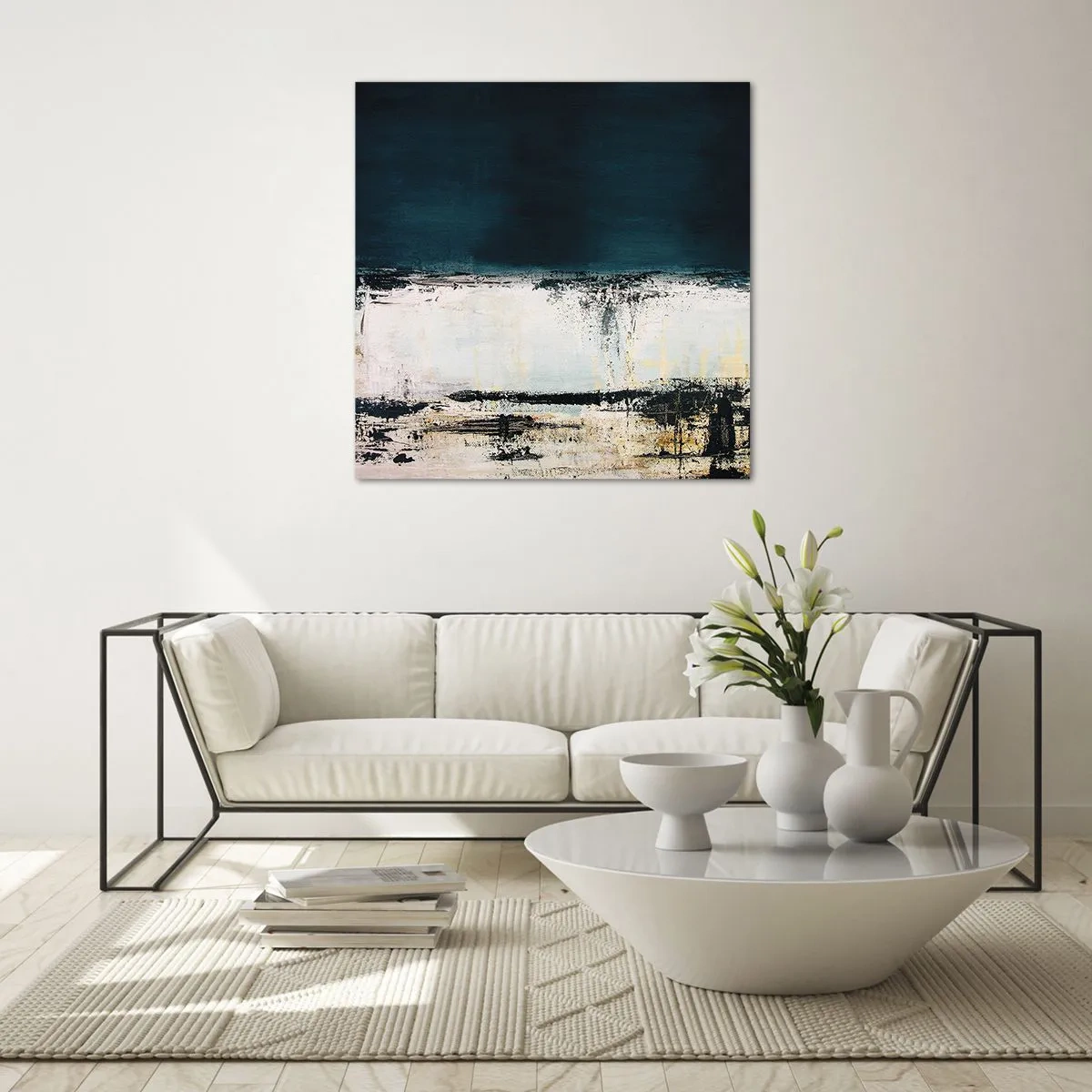 Glasbild - Bild auf glas - Horizontale Komposition - 50x50 cm