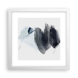 Poster in einem weißen Rahmen - Intensität und Bewegung - 30x30 cm