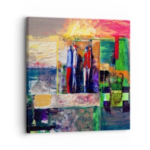 Bild auf Leinwand - Leinwandbild - Beziehungen und Emotionen - 30x30 cm