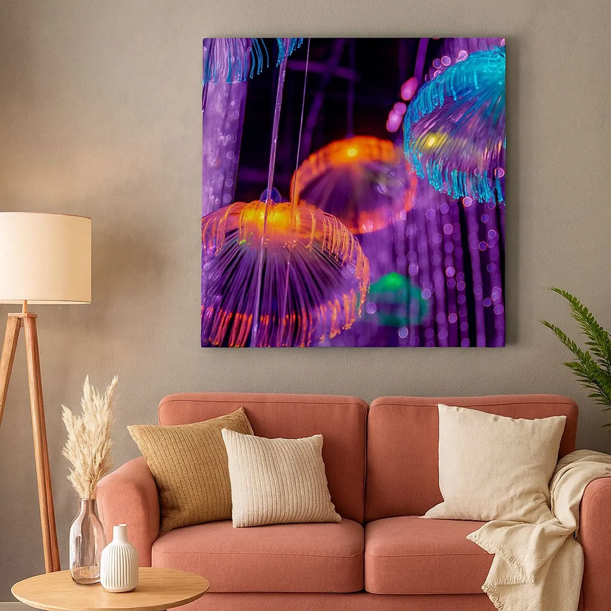 Bild auf Leinwand - Leinwandbild - Lichtbrunnen - 30x30 cm