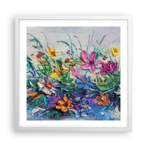 Poster in einem weißen Rahmen - Überhaupt kein Stillleben - 50x50 cm