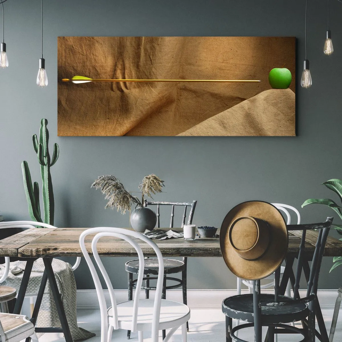 Bild auf Leinwand - Leinwandbild - Beschwöre den Geist von Wilhelm Tell - 100x40 cm