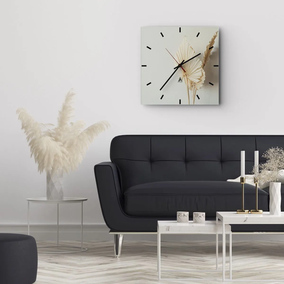 Wanduhr - Glasuhr - Wenn Sie Erleichterung brauchen - 30x30 cm