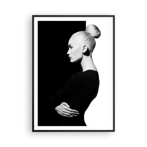 Poster in einem schwarzem Rahmen - Einfach eine Frau - 70x100 cm