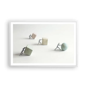 Poster in einem weißen Rahmen - Pures Leben - 91x61 cm