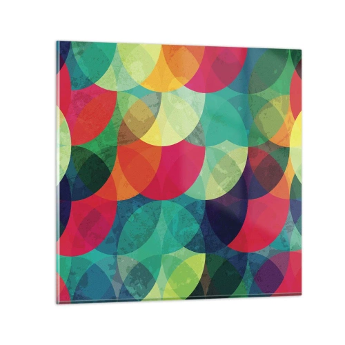Glasbild - Bild auf glas - Aufstieg zum Regenbogen - 30x30 cm