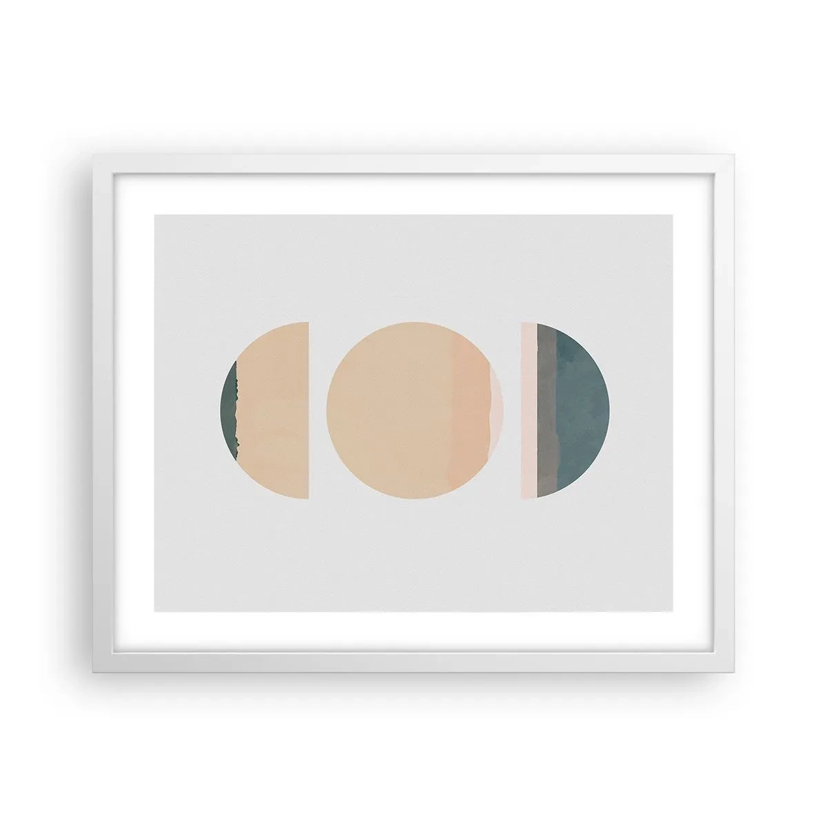 Poster in einem weißen Rahmen - Ein Rad hinter dem anderen… - 50x40 cm