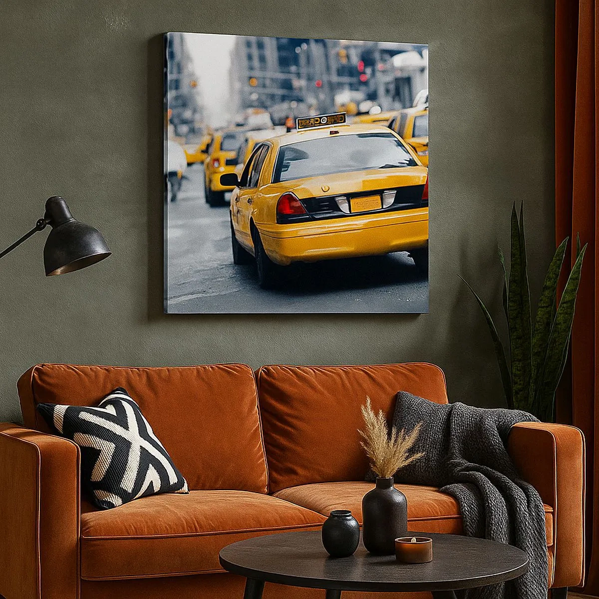 Bild auf Leinwand - Leinwandbild - Nur in dieser Stadt - 30x30 cm