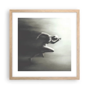 Poster in einem Rahmen aus heller Eiche - Unwiderstehlich - 40x40 cm