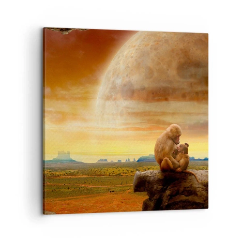 Bild auf Leinwand - Leinwandbild - Die Liebe ist überall gleich - 60x60 cm