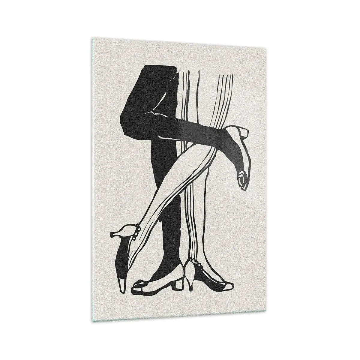 Glasbild - Bild auf glas - Weibliches Attribut - 70x100 cm