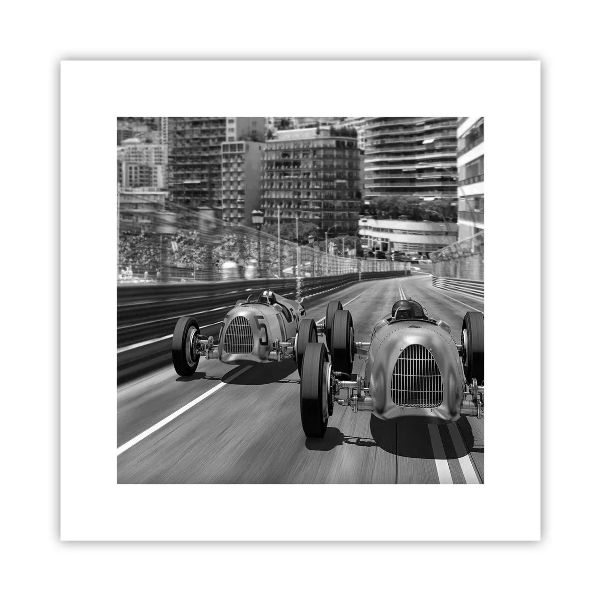Poster - Vor langer Zeit in Monte Carlo - 30x30 cm