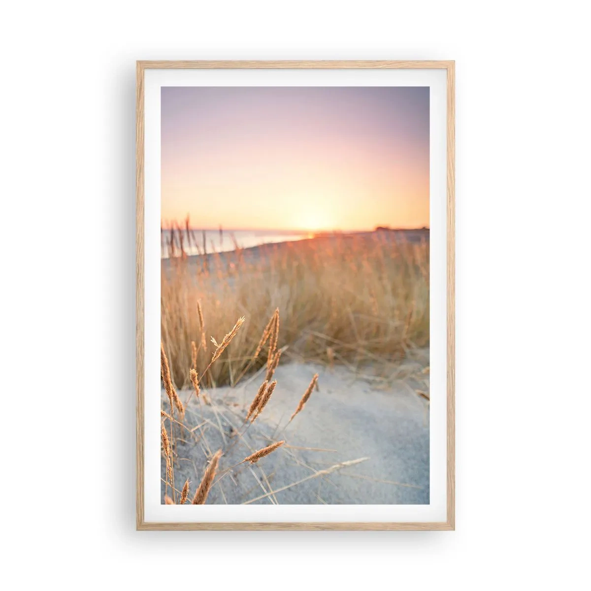 Poster in einem Rahmen aus heller Eiche - Das baltische Wiegenlied - 61x91 cm